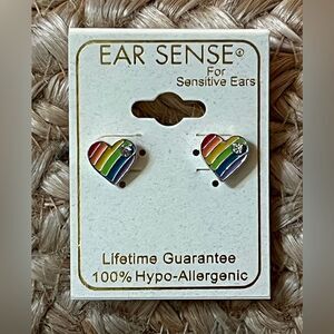 Rainbow Heart Earrings